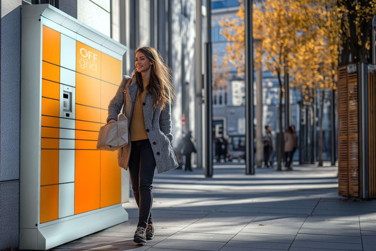 Die Off-Grid-Version der Paketbox ist energieunabhängig
