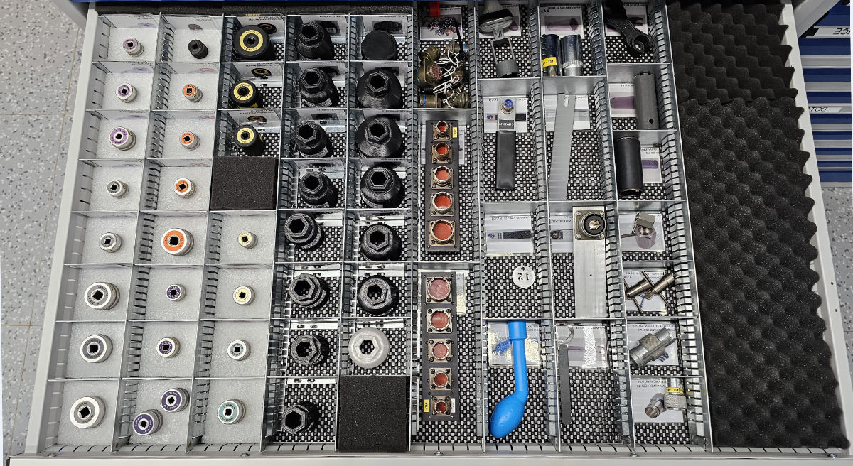 Detail einer System-Schublade