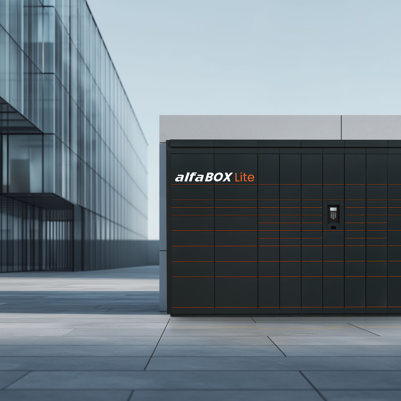 alfaBOX Lite – energiesparende Zustellstation mit Batteriebetrieb