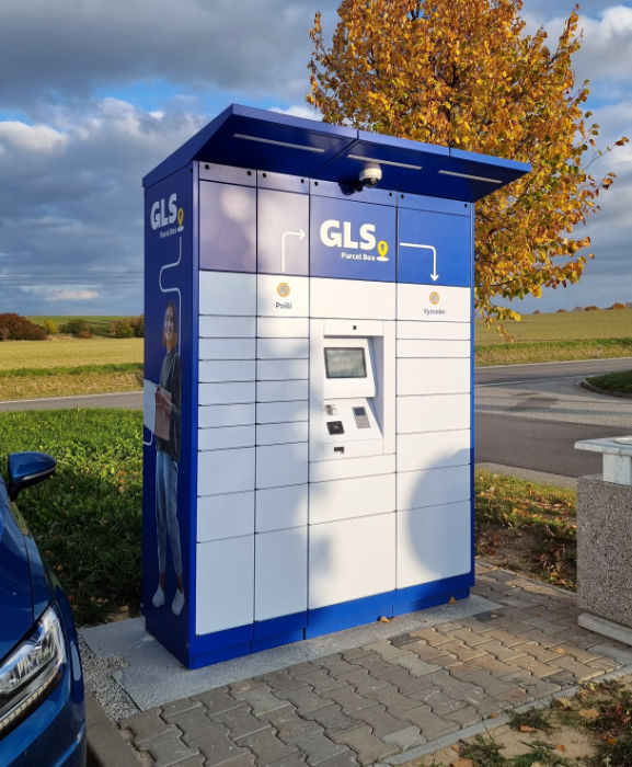 GLS-Selbstbedienungs-Paketautomat, hergestellt von ALFA 3, s.r.o.