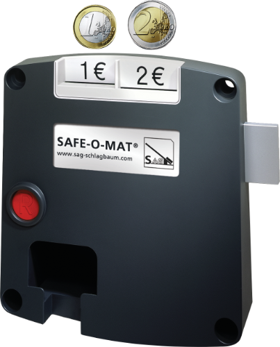 Münzrückgabe-Schloss SAFE-O-MAT Twin Coin für Spindschränke und abschließbare Boxen, Innenseite