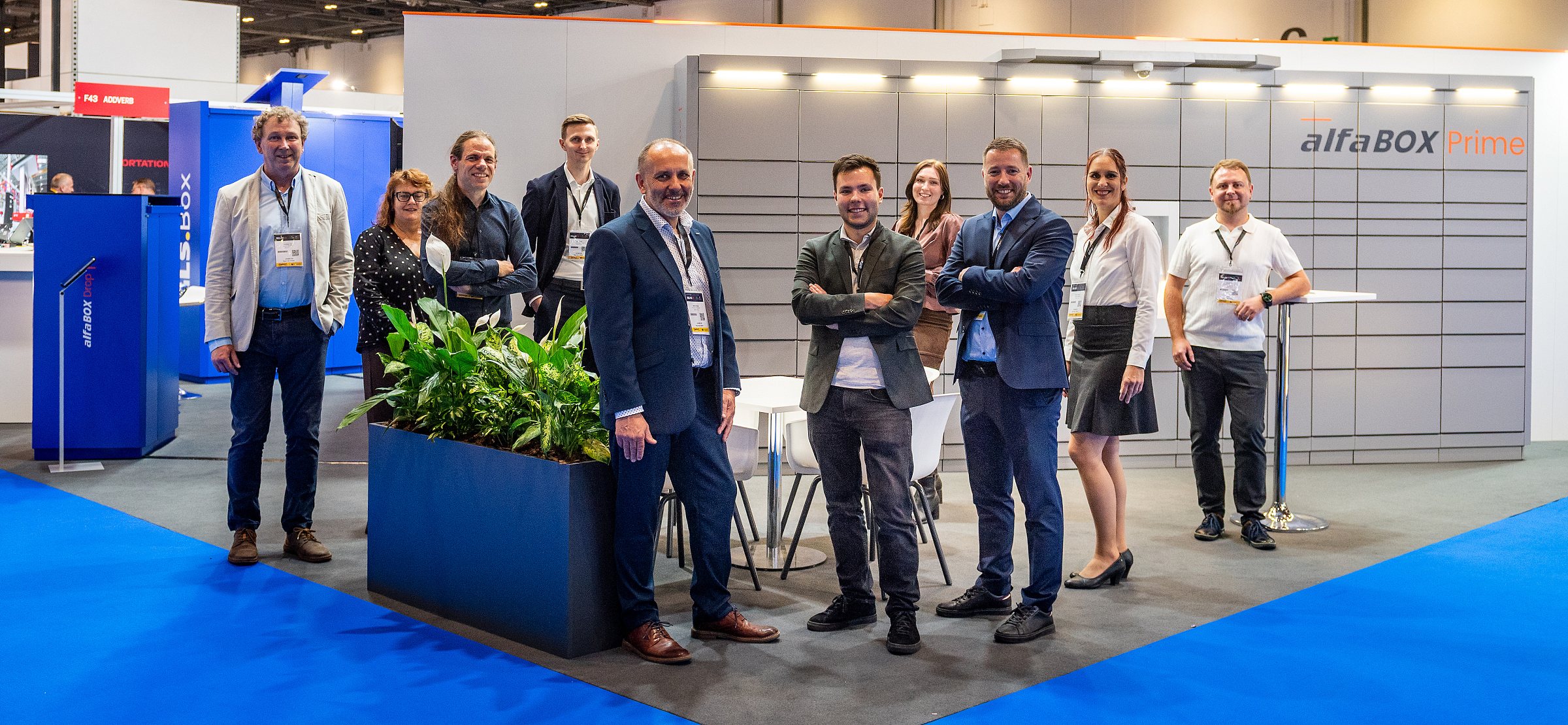 Das Team von ALFA 3 am Stand E42 auf der Parcel+Post Expo 2026