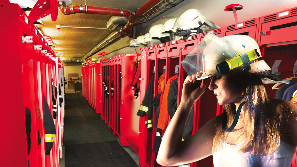 Garderobenschränke für Feuerwehrleute