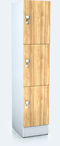 Premium  Schränke mit drei abschließbaren Fächern ALFORT DD 1920 x 400 x 520