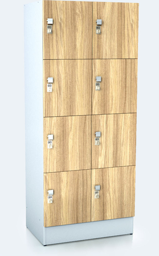 Premium  Schränke mit acht abschließbaren Fächern ALFORT DD 1920 x 800 x 520