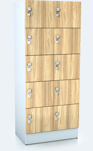 Premium  Schränke mit zehn abschließbaren Fächern ALFORT DD 1920 x 800 x 520