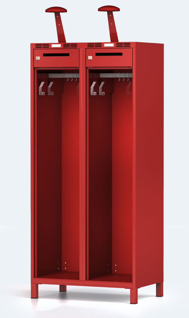 Garderobe für Feuerwehrleute 1800 x 800 x 500