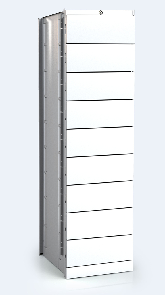 Boxeinheit für Packstation für Außenbereich, 9x Türen