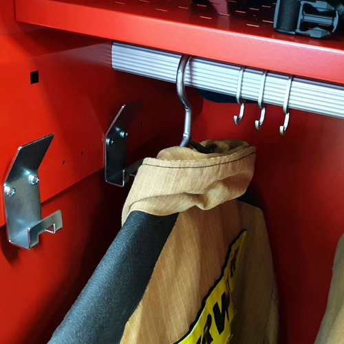 Garderobe für Feuerwehrleute 1920 x 700 x 500 - Die beliebteste Garderobe für Feuerwehrleute mit Stauraum für Einsatz- und Zivilkleidung