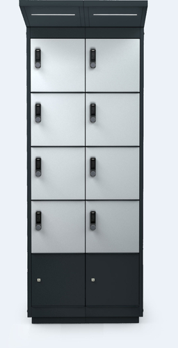 Ladestation für E-Bikes – 8 Türen – LED