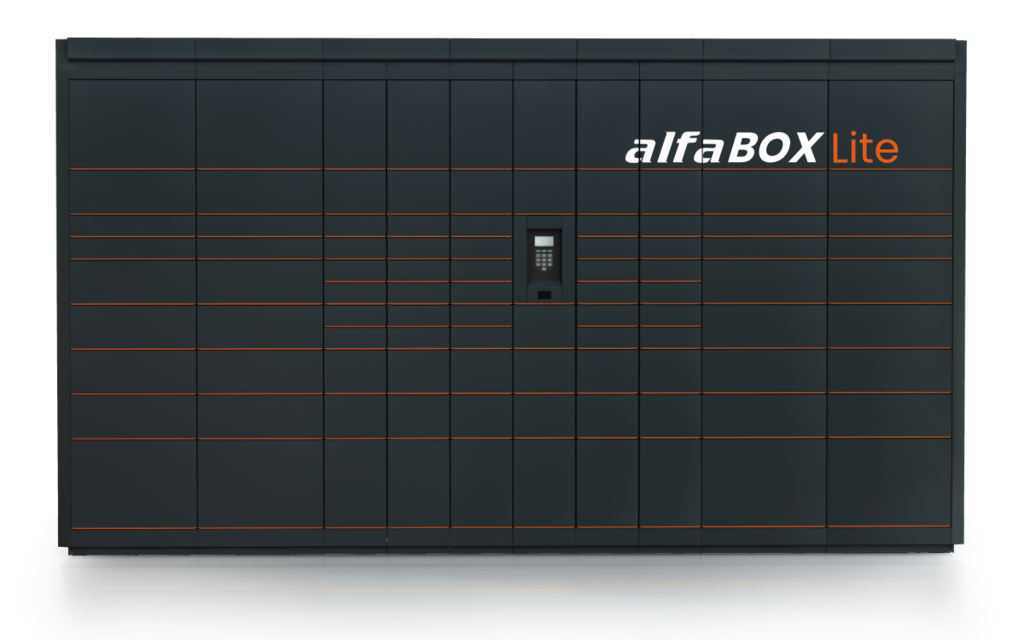 alfaBOX Lite – energiesparende Zustellstation mit Batteriebetrieb