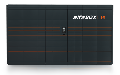 alfaBOX Lite – energiesparende Zustellstation mit Batteriebetrieb