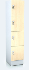 Premium  Schränke mit vier abschließbaren Fächern ALFORT DD 1920 x 400 x 520