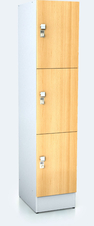 Premium  Schränke mit drei abschließbaren Fächern ALFORT DD 1920 x 400 x 520