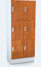 Premium  Schränke mit sechs abschließbaren Fächern ALFORT DD 1920 x 800 x 520
