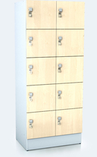 Premium  Schränke mit zehn abschließbaren Fächern ALFORT DD 1920 x 800 x 520
