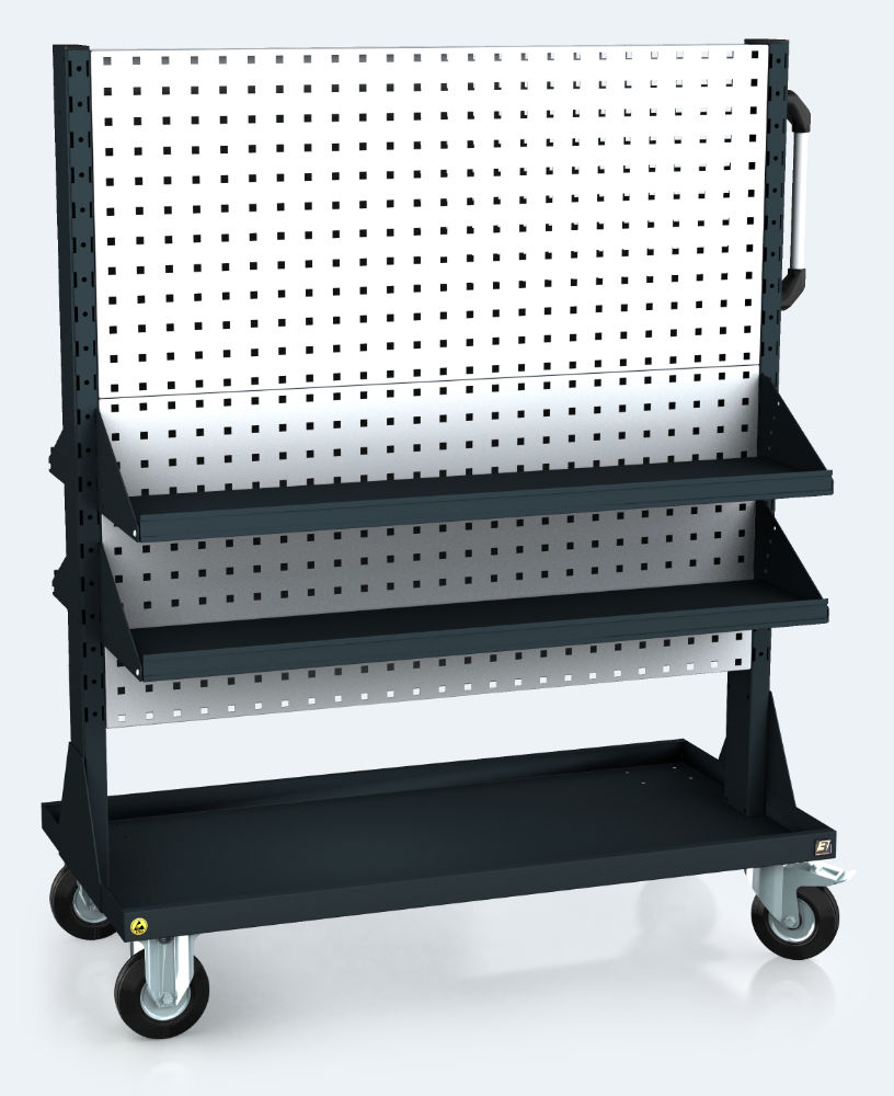 Lochplattensysteme mit Fahrgestell 1242 x 1020 x 500