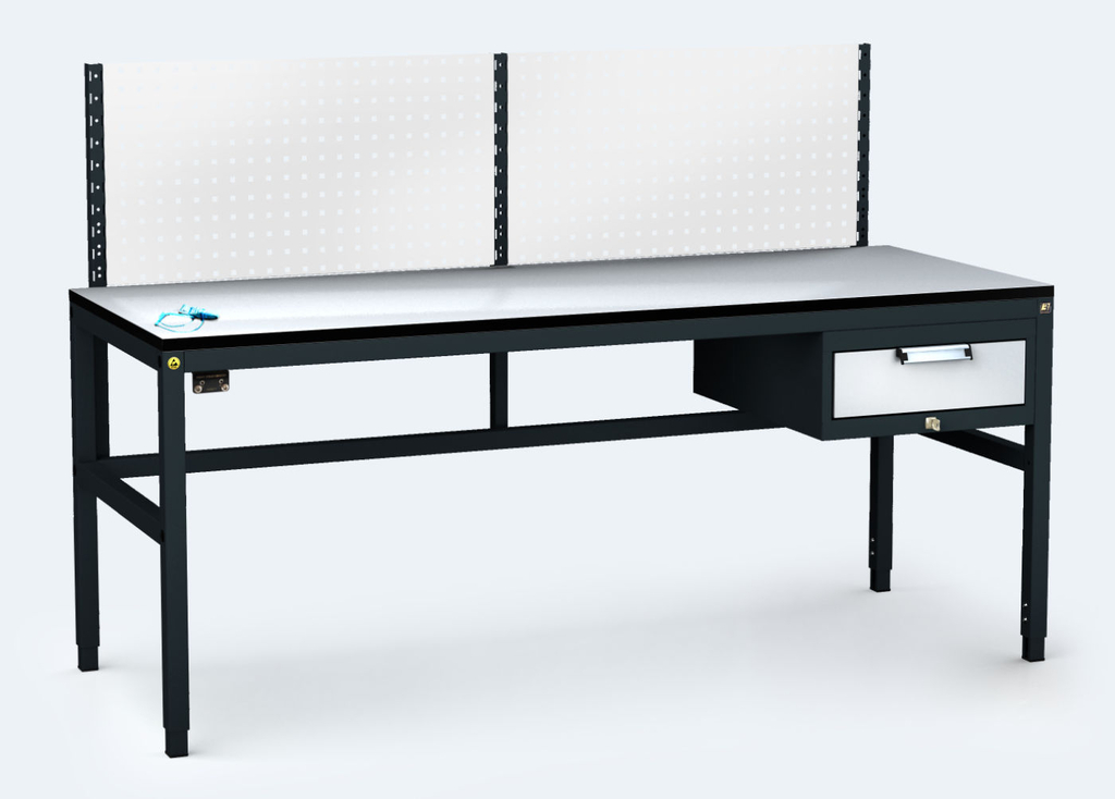 ALGERS Werkbank - 1220 - 1460 x 1600 x 700 - container - perfo