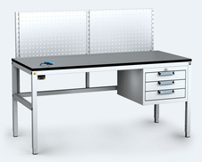 ESD - ALGERS Werkbank - 1220 - 1460 x 1600 x 700 - container - perfo