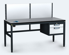 ESD - ALGERS Werkbank - 1220 - 1460 x 1600 x 700 - container - perfo