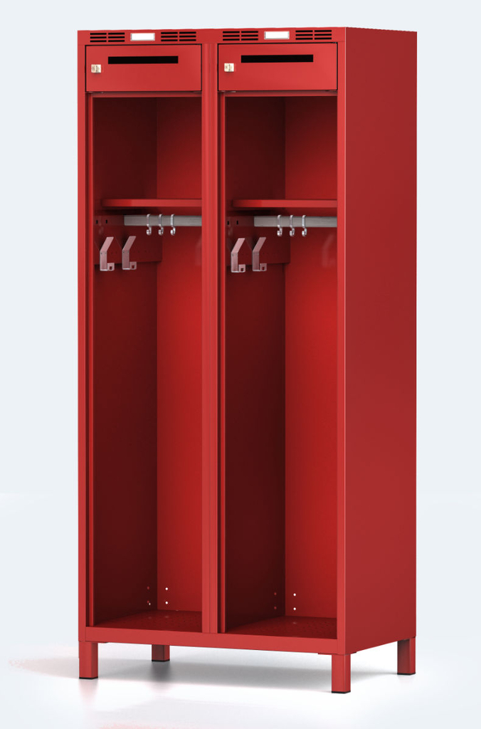 Garderobe für Feuerwehrleute 1920 x 800 x 500 - Garderobe für Feuerwehrleute