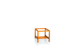 Sockel für der Kleiderschrank - mit kippbarem Rost 375 x 400 x 500