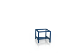Sockel für der Kleiderschrank - mit kippbarem Rost 375 x 400 x 500