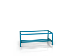 Sockel für der Kleiderschrank - mit kippbarem Rost 375 x 1050 x 500