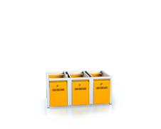 Sockel für der Kleiderschrank - mit Schubladen für das Schuhwerk 375 x 900 x 500