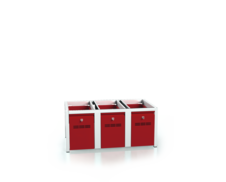 Sockel für der Kleiderschrank - mit Schubladen für das Schuhwerk 375 x 900 x 500