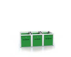 Sockel für der Kleiderschrank - mit Schubladen für das Schuhwerk 375 x 1050 x 500