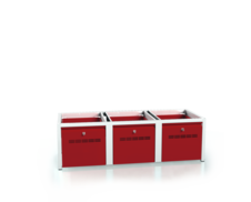Sockel für der Kleiderschrank - mit Schubladen für das Schuhwerk 375 x 1200 x 500