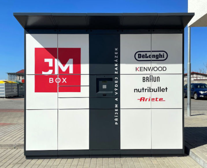 Kontaktlose Abholbox an das Unternehmen JM servis, s.r.o.