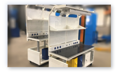 Elektrisch höhenverstellbare ergonomische Werkbänke